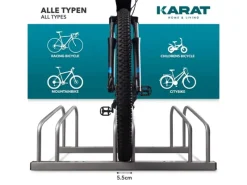 Karat Fahrräder|Fahrradständer Linus Zur Boden- oder Wandmontage für 3 Fahrräder