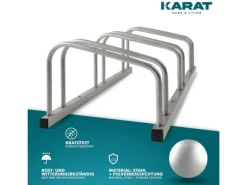 Karat Fahrräder|Fahrradständer Linus Zur Boden- oder Wandmontage für 3 Fahrräder