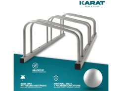 Karat Fahrräder|Fahrradständer Linus Zur Boden- oder Wandmontage für 2 Fahrräder