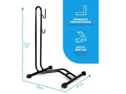 Karat Fahrräder|Fahrradständer Nikias Bodenständer für optimalen Stand Platzsparend Zerlegbar