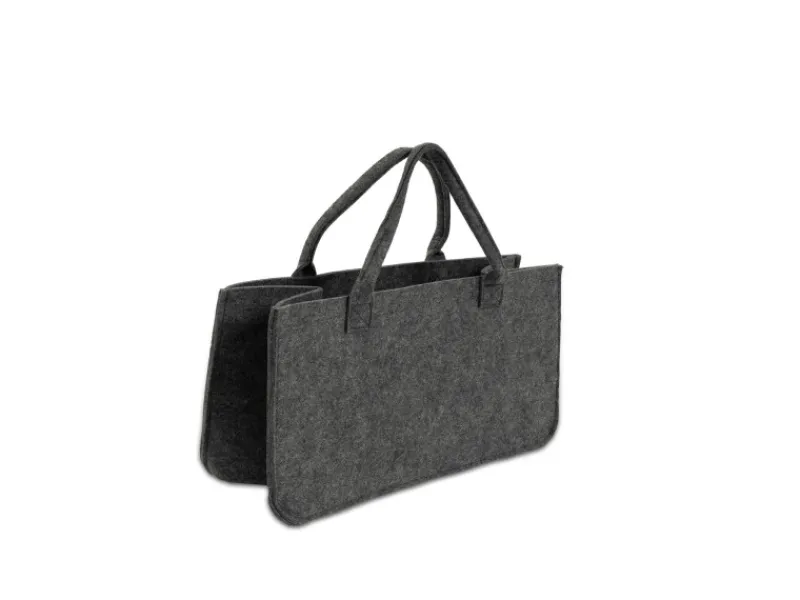 Karat Kaminholzregale|Filztasche Conny Kaminholztasche 4er Set Einkaufstasche Faltbar Anthrazit