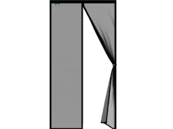 Fliegengitter Johnny Gestreift Klebemontage Klettverschluss 90 x 210 cm*Karat Hot