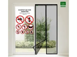 Fliegengitter Johnny Gestreift Klebemontage Klettverschluss 90 x 210 cm*Karat Hot