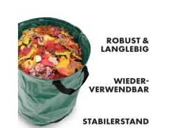 Gartenabfallsack 3er Set für Gartenabfälle und Aufbewahrung Selbststehend*Karat Hot