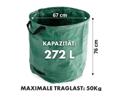 Gartenabfallsack 3er Set für Gartenabfälle und Aufbewahrung Selbststehend*Karat Hot