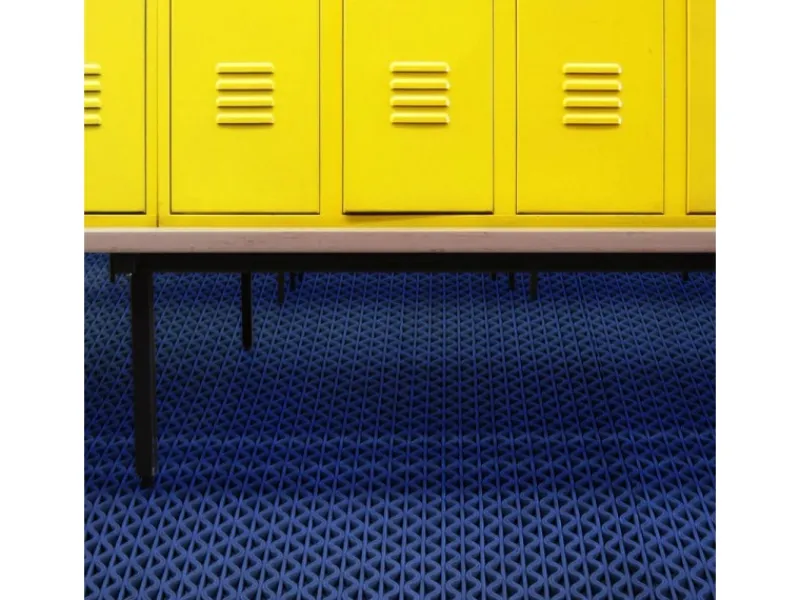 Hygienematte für Barfußzonen UV Beständig Blau 120 x 150 cm*Karat