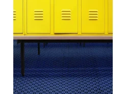 Hygienematte für Barfußzonen UV Beständig Blau 90 x 150 cm*Karat Online