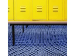 Karat Einbaupools|Hygienematte für Barfußzonen UV Beständig Hellblau 120 x 250 cm