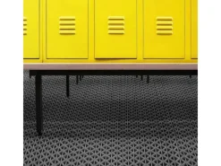 Hygienematte für Barfußzonen UV Beständig Grau 90 x 400 cm*Karat Online