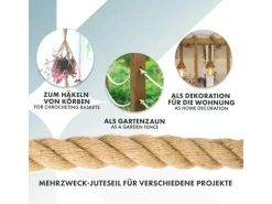 Juteseil Ø 6 mm Kletterseil Extra Stark Universell Einsetzbar Länge 30 Meter*Karat Online
