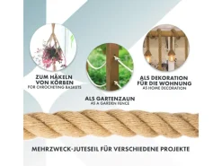 Juteseil Ø 30 mm Kletterseil Extra Stark Universell Einsetzbar Länge 30 Meter*Karat Best