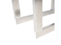 Kaminholzregal Chios Silbernes Regal für Brennholz Wetterbeständig 40 x 80 x 25 cm*Karat Outlet