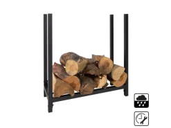 Karat Kaminholzregale|Kaminholzregal Lesbos Modernes Regal für Brennholz 60 x 61 x 25cm