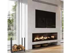 Karat Kaminholzregale|Kaminholzregal Lesbos Modernes Regal für Brennholz 60 x 61 x 25cm