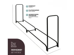 Kaminholzregal Patmos Modernes Regal für Brennholz 232 x 114 x 36 cm*Karat Outlet