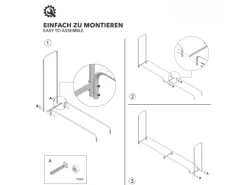 Kaminholzregal Patmos Modernes Regal für Brennholz 232 x 114 x 36 cm*Karat Outlet