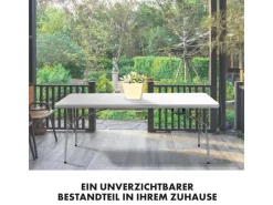Klapptisch Gartentisch Akita Strapazierfähig Wetterfest 183 x 76 cm*Karat Online