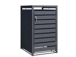 Mülltonnenbox Magnus mit Edelstahlrahmen 68 x 80 x 116 cm 1 Tür*Karat New
