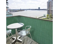 Karat Balkonsichtschutz|PVC Sichtschutzzaun Blickdicht für Garten und Balkon 100 x 500 cm