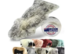 Karat Sitzkissen|Schaffell Audrey Natürliches Premium Lammfell Individuell Einsetzbar Black Tip