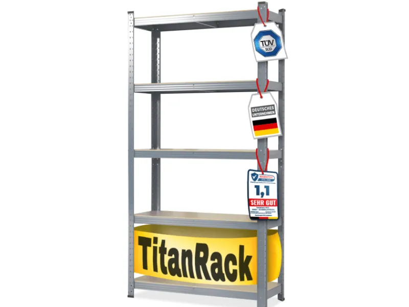 Karat Kaminholzregale|Schwerlastregal Grizzly Anthrazit-Grau Traglast 875 kg 180 x 120 x 60 cm