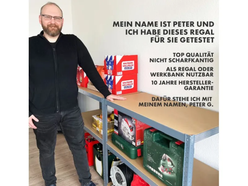 Karat Kaminholzregale|Schwerlastregal Grizzly Anthrazit-Grau Traglast 875 kg 180 x 120 x 60 cm