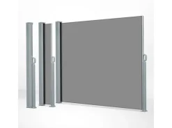 Seitenmarkise - Ausziehbare Markise für Balkon und Terrasse mit Wandhalterung - Blickdicht - 180 x 300 cm*Karat Sale