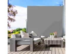 Seitenmarkise - Ausziehbare Markise für Balkon und Terrasse mit Wandhalterung - Blickdicht - 180 x 300 cm*Karat Sale