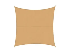 Karat Sonnensegel|Sonnensegel Wasserabweisend Quadratisch - für Garten, Terrasse und Balkon - Sand 3 x 3 m