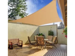 Sonnensegel Wasserabweisend Rechteckig - für Garten, Terrasse und Balkon - Sand 5 x 7 m*Karat Outlet