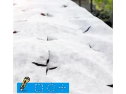 Karat Gartenvliese|Unkrautvlies Ground Control Unkrautschutz nach Maß Weiß 50 g/m² 1,5 x 90 m