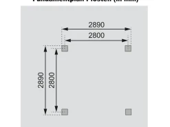 Karibu Gartenlauben|4-Eck-Pavillon Bever 2