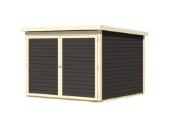 Karibu Fahrradboxen|Fahrradgarage Terragrau 167 x 209 x 212 cm