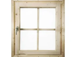 Karibu Gartenlauben|Pavillons|Fenster für 38mm Dreh-/Kippbeschlag Naturbelassen 69 cm x 80 cm