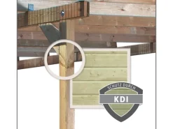 Karibu Pavillons|Fyrkant Pavillon Naturbelassen 320 cm x 320 cm