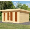 Gartenhaus Adelie Naturbelassen 238 x 393 x 393 cm*Karibu New