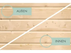 Gartenhaus Adelie Naturbelassen 238 x 393 x 393 cm*Karibu New