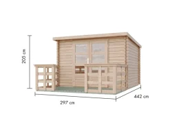 Gartenhaus Dortmund Set mit Terrasse*Karibu Sale