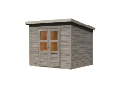 Kinder Karibu Kinder-Gartengeräte|Gartenhaus Vellinge 5 Vorvergraut 219 x 238 x 210 cm