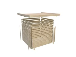 Kinder Karibu Kinder-Gartengeräte|Gartenhaus Vellinge 5 Vorvergraut 219 x 238 x 210 cm