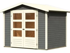 Karibu Gartenlauben|Holz-Gartenhaus Aesch Satteldach Lackiert 242 cm x 182 cm