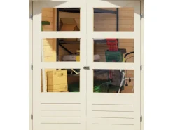 Karibu Gartenlauben|Holz-Gartenhaus Aesch Satteldach Lackiert 242 cm x 182 cm