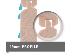 Kinder Karibu Kinder-Gartengeräte|Holz-Gartenhaus Boras Natur Unbehandelt 209 cm x 213 cm