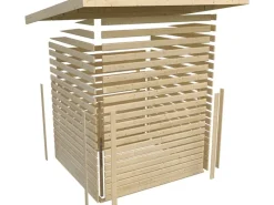 Kinder Karibu Kinder-Gartengeräte|Holz-Gartenhaus Boras Natur Unbehandelt 209 cm x 213 cm