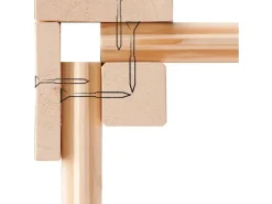 Holz-Gartenhaus Kumla 6 Terragrau Pultdach Lackiert 270 cm x 270 cm*Karibu