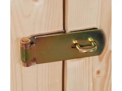 Kinder Karibu Kaminholzregale|Kinder-Gartengeräte|Holz-Gartenhaus Neuenburg 2 Natur 208 cm x 210 cm