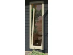 Holz-Gartenhaus Norrköping Terragrau Pultdach Lackiert 365 cm x 365 cm*Karibu Outlet