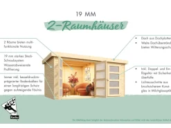 Kinder Karibu Kinder-Gartengeräte|Holz-Gartenhaus Nürnberg BxT: 400 cm x 213 cm