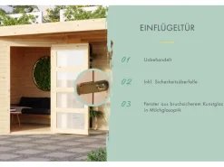 Kinder Karibu Kinder-Gartengeräte|Holz-Gartenhaus Nürnberg BxT: 400 cm x 213 cm