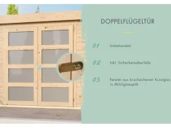 Kinder Karibu Kinder-Gartengeräte|Holz-Gartenhaus Nürnberg BxT: 400 cm x 213 cm